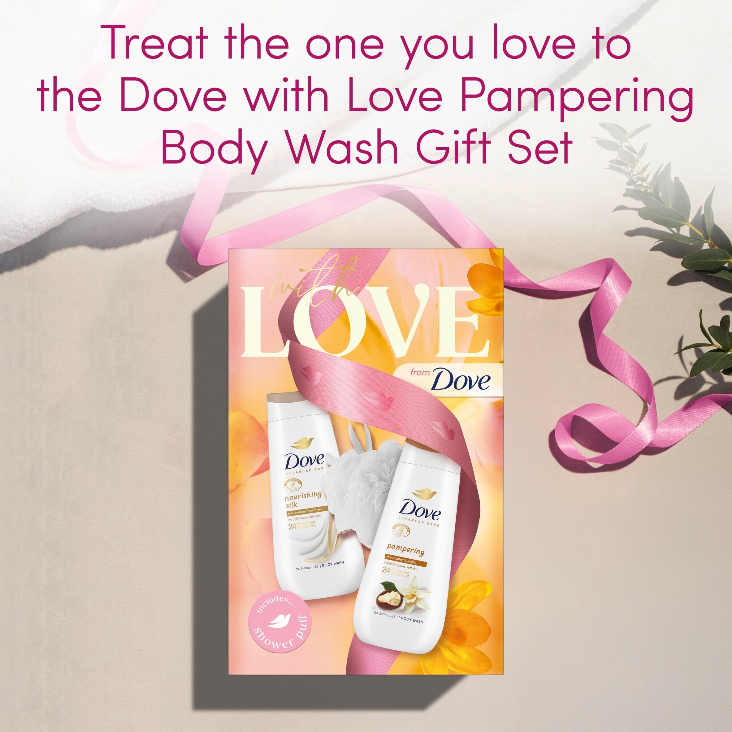 Dove with Love Pampering Bodywash Gift Set thumbnail 2