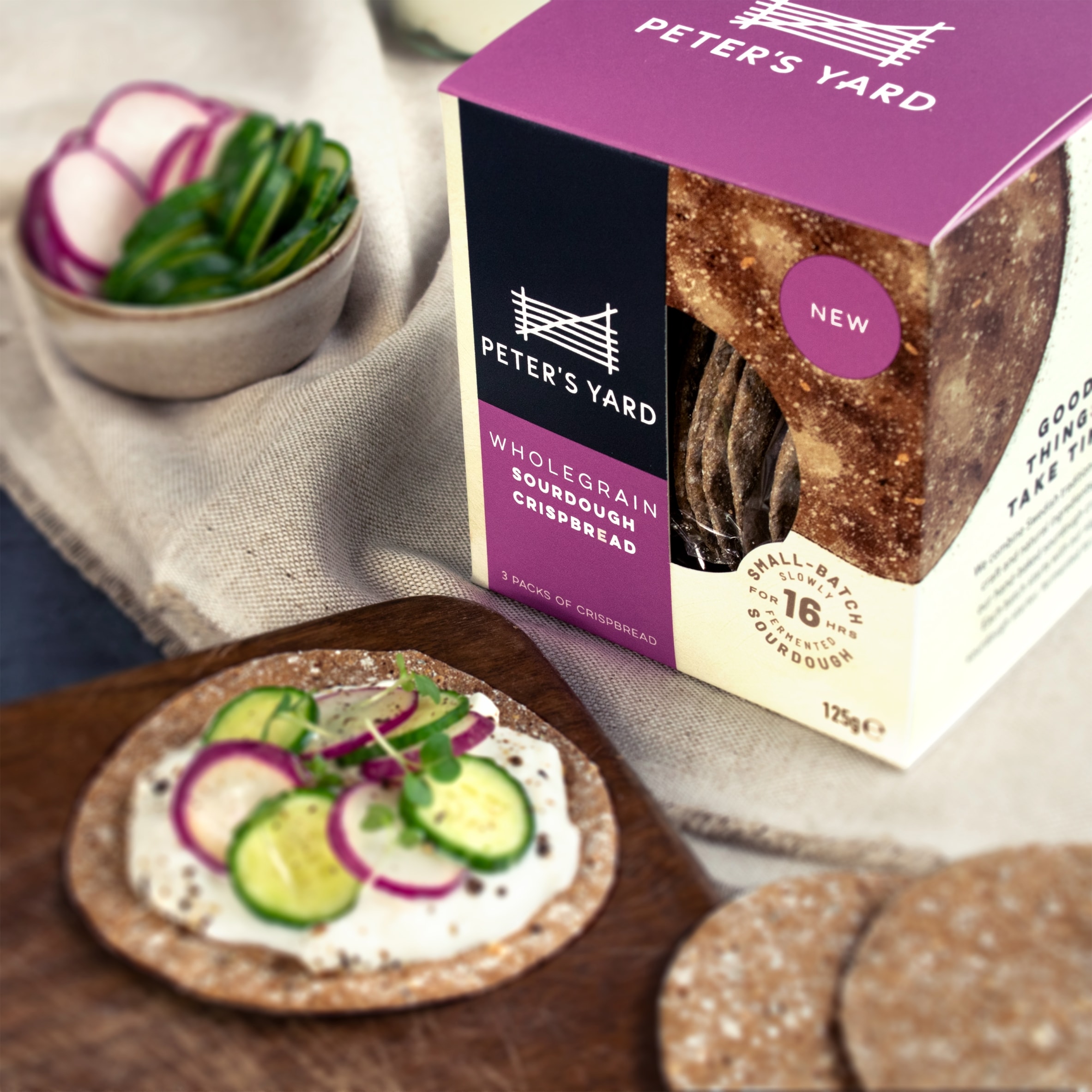 Peter's Yard Wholegrain Sourdough Crispbreads 125g thumbnail 2
