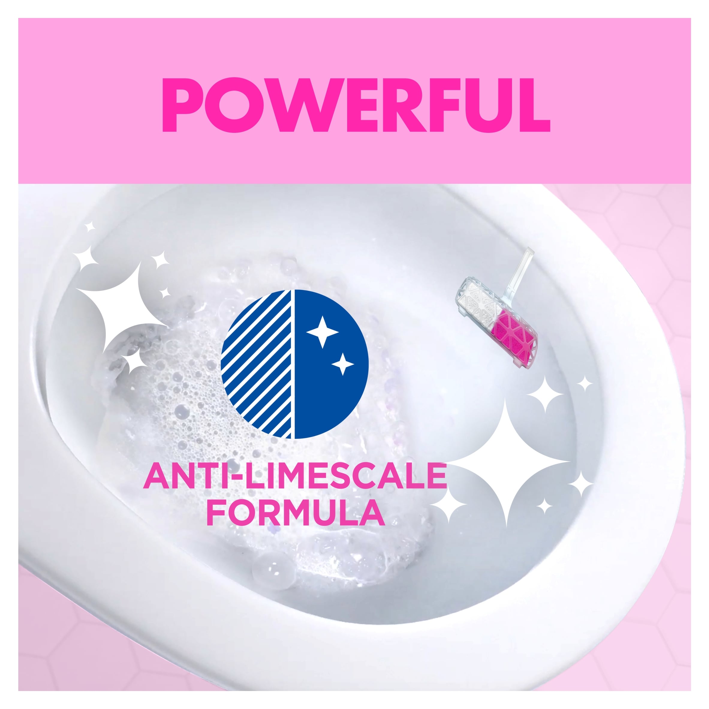 Duck Fresh Boost Toilet Rim Block Pink Peony 2x16g thumbnail 3