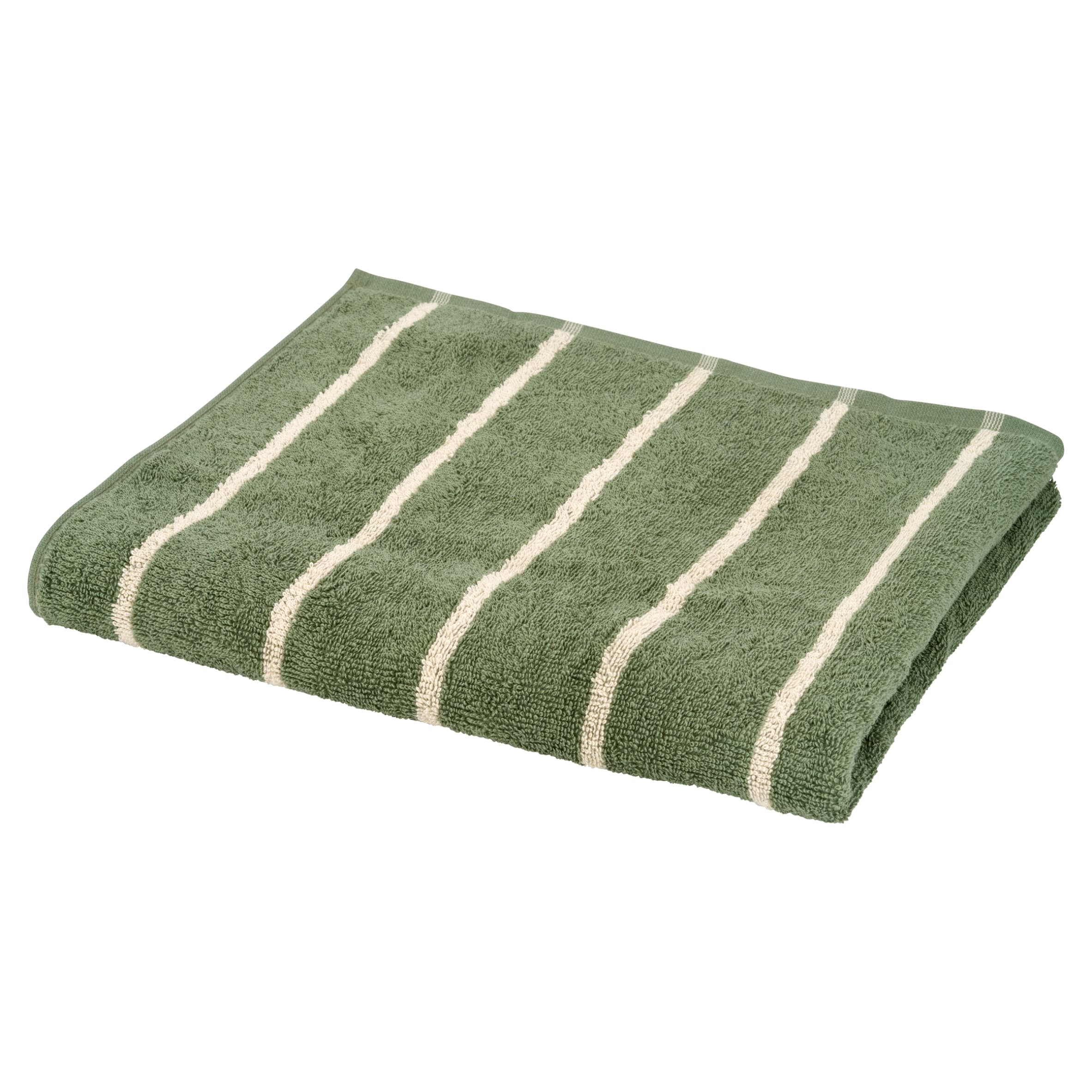 F&F Home Green Stripe Bath Sheet Towel