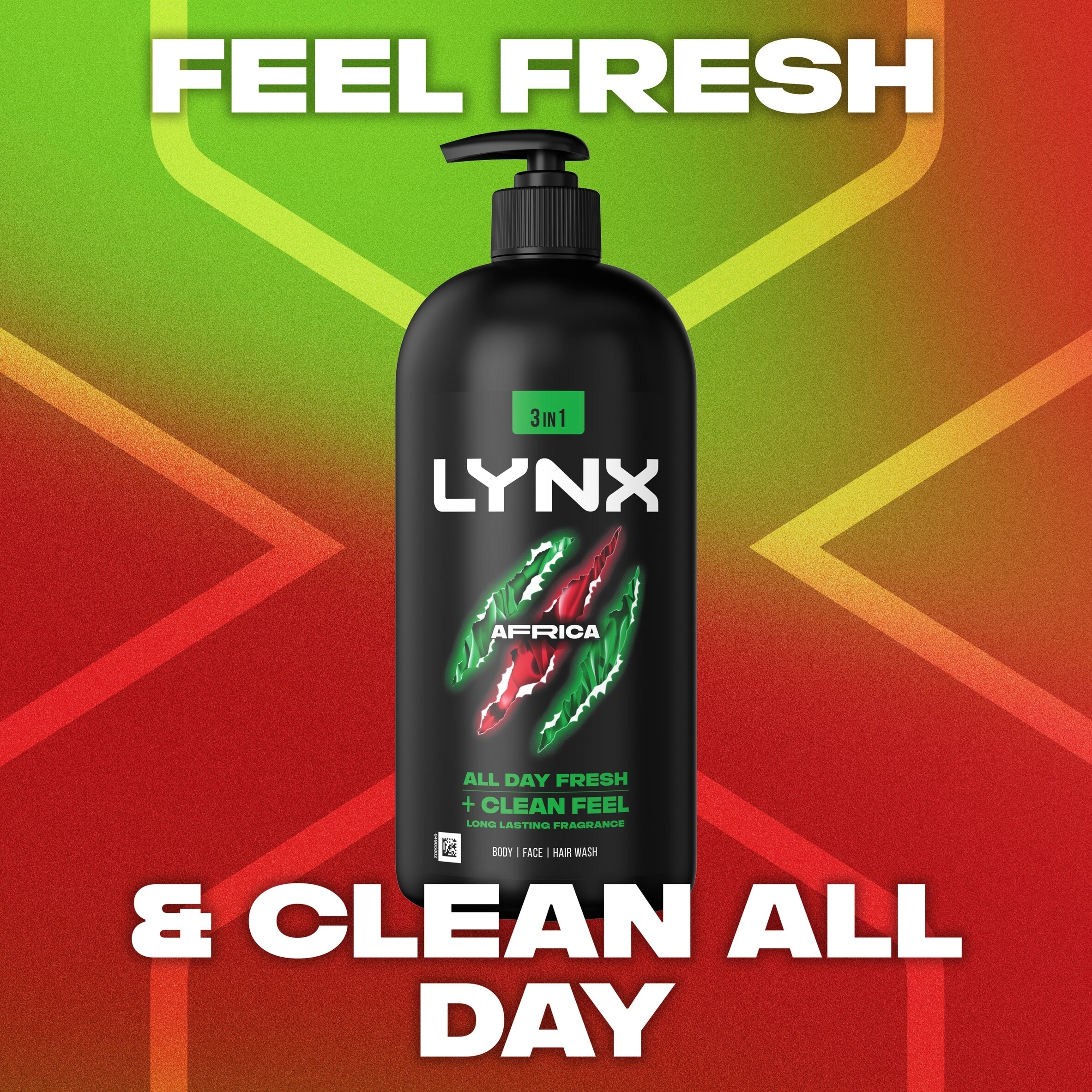 Lynx Men Africa Body Wash Shower Gel 900ml thumbnail 2