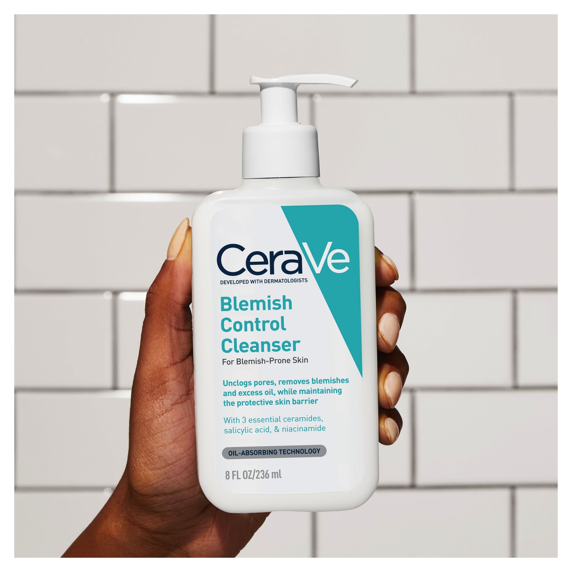 CeraVe Blemish Control Cleanser with Salicylic Acid & Niacinamide for Blemish-Prone Skin 236ml thumbnail 3