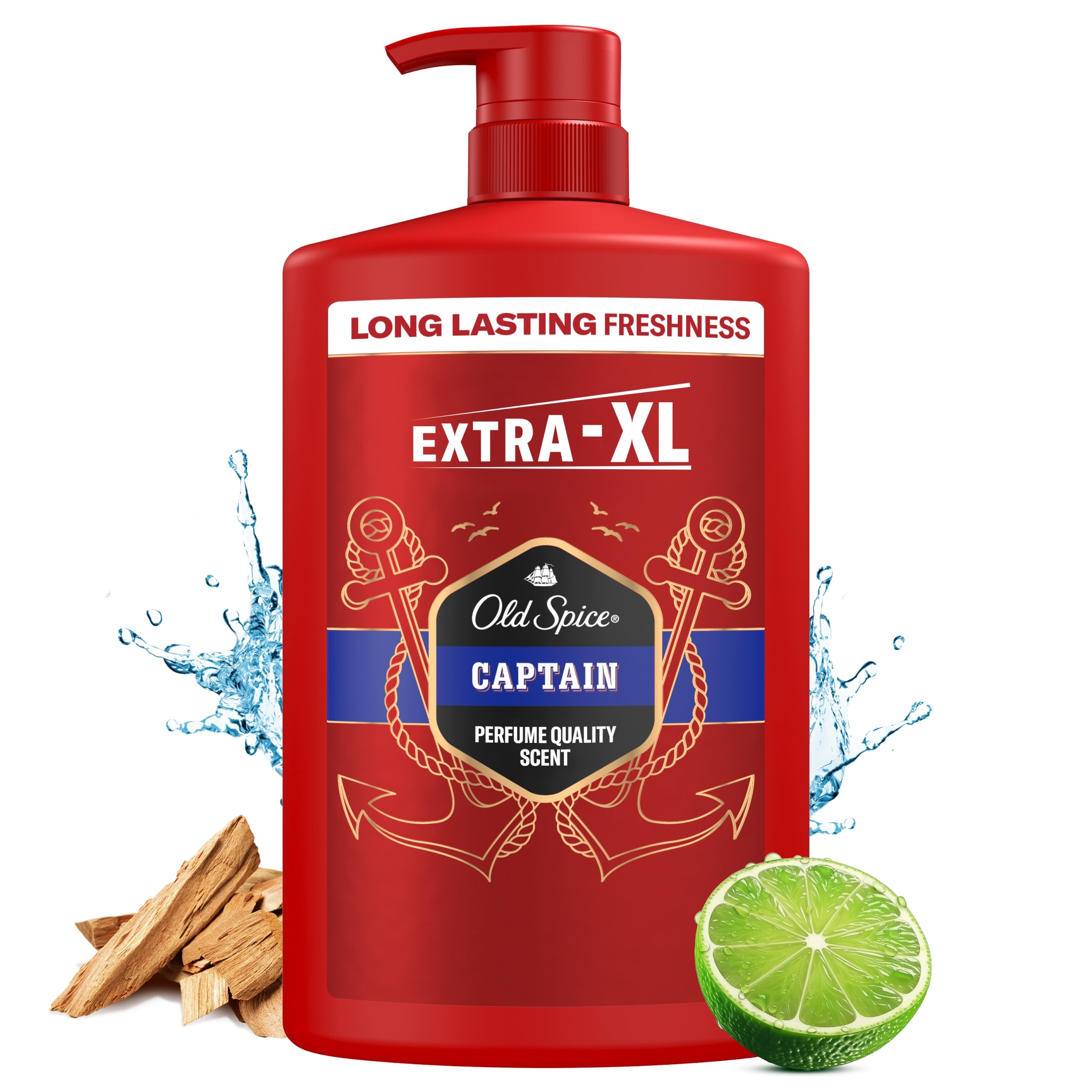 OLD SPICE SHOWER GEL AND SHAMPOO CAPTAIN 1 L