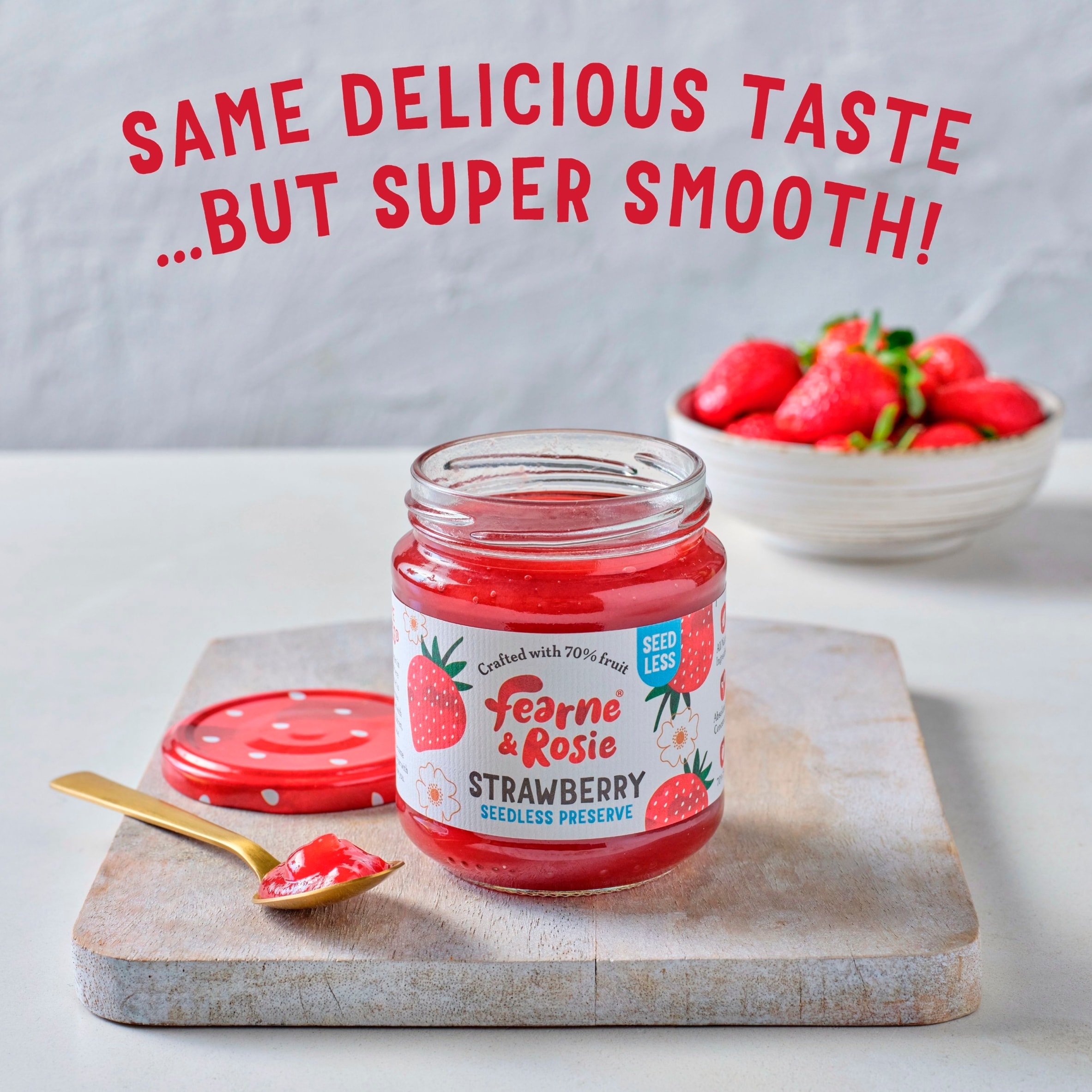 Fearne & Rosie Strawberry Seedless Preserve 310g thumbnail 5