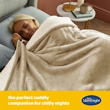 Silentnight Snugsie Giant Blanket, Sherpa Fleece Lined, Natural, 240 x 180 cm thumbnail 3