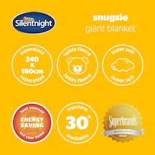 Silentnight Snugsie Giant Blanket, Sherpa Fleece Lined, Green, 240 x 180 cm thumbnail 5
