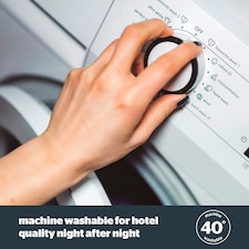 Silentnight Luxury Hotel Collection Piped Bed Pillows, Hypoallergenic, Soft Medium Support, 4 Pack thumbnail 3