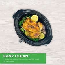 Hamilton Beach 'The Comfort Cook' 3.5L Black Slow Cooker thumbnail 5