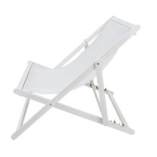 Charles Bentley FSC Certified Eucalyptus White Washed Double Deck Chair - Grey thumbnail 4