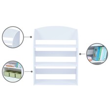 Teamson Kids Children's 3 Shelf Bookcase, White thumbnail 4