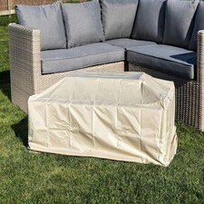 Teamson Home Outdoor 48x26 Inch Rectangular Light Concrete Propane Gas Fire Pit thumbnail 3