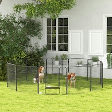 Heavy Duty Puppy Play Pen, 12 Panels Pet Exercise Pen, for Indoors, Outdoors thumbnail 9