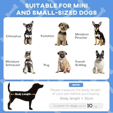 PawHut Cooling Raised Dog Bed Breathable Mesh for Mini S Dogs Blue thumbnail 2