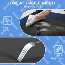 PawHut Cooling Raised Dog Bed Breathable Mesh for Mini S Dogs Blue thumbnail 5