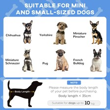 PawHut Cooling Raised Dog Bed Breathable Mesh for Mini S Dogs Blue thumbnail 7