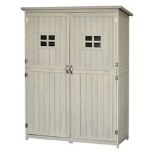 Outsunny Garden Shed Outdoor Storage Unit with Asphalt Roof, 3 Shelves