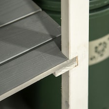 Outsunny Garden Shed Outdoor Tool Storage w/ 2 Shelve 75 x 56 x115cm Grey thumbnail 6