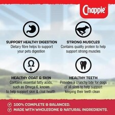 15kg Chappie Complete Dry Adult Dog Food Beef & Wholegrain Cereal thumbnail 3