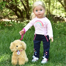 Sophia's by Teamson Kids Plush Puppy with Carrier and Accessories for 18in Dolls thumbnail 5