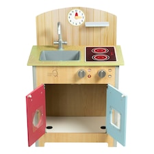 Teamson Kids Little Chef Porto Classic Interactive Wooden Play Kitchen, Wood thumbnail 5
