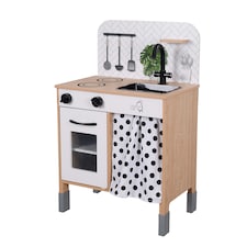 Teamson Kids Little Chef Philly Wooden Adjustable Height Kitchen Playset, White