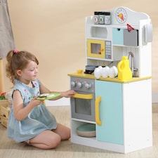 Teamson Kids Little Chef Florence Classic Interactive Wooden Play Kitchen, White thumbnail 2
