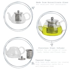 Argon Tableware Glass Infuser Teapot - 700ml thumbnail 2