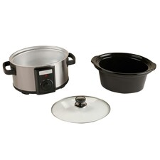 Charles Bentley 3.5L Slow Cooker Black Removable Ceramic Bowl 180W thumbnail 4