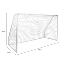 Charles Bentley Kids 10ftx6ft White Portable Football Goal thumbnail 4