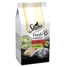 96 x 50g Sheba Fresh & Fine Adult Wet Cat Food Pouches Taste of Rome In Gravy thumbnail 3