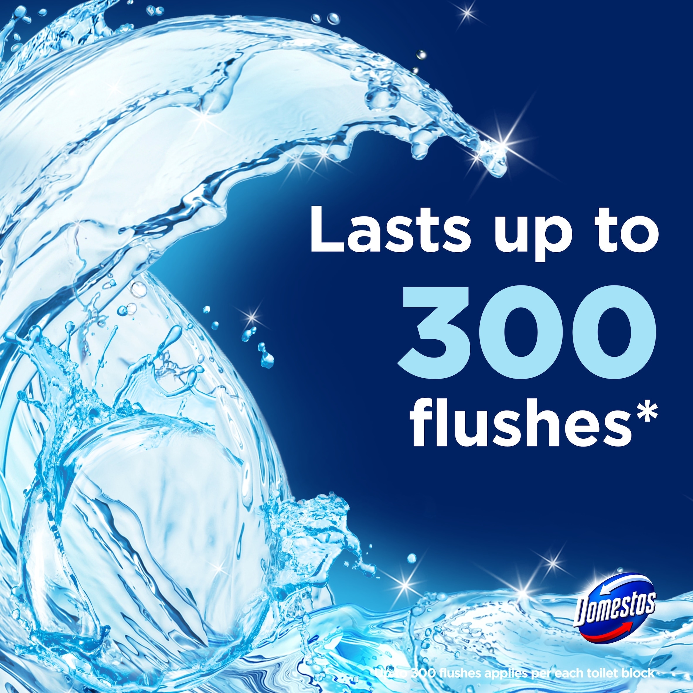 Domestos Power 5 Toilet Rim Block Freshener Ocean 2x 50g thumbnail 2