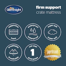 Silentnight Firm Support Crate Dog Bed, Large thumbnail 9