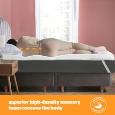 Silentnight Impress 5cm Thick Memory Foam Mattress Topper, Hypoallergenic, Orthopedic, Double thumbnail 3