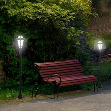 Outsunny 2 PCS LED Garden Lights Lamp Solar Powered Lantern Switch thumbnail 2