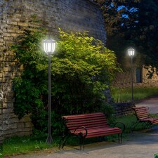 Outsunny Solar Torch Lights Outdoor Garden with 6 LED Auto On/Off 6-8 Hours thumbnail 2