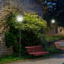 Outsunny Solar Torch Lights Outdoor Garden with 6 LED Auto On/Off 6-8 Hours thumbnail 7