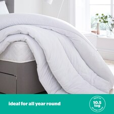 Silentnight Just Like Down 10.5 Tog Duvet, Hypoallergenic, Soft and Silky, King | White thumbnail 3