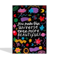 Cute Beautiful Universe Pride Card thumbnail 2