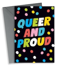 Fun Queer And Proud Pride Card