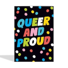 Fun Queer And Proud Pride Card thumbnail 2
