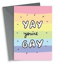 Cute Rainbow Pride Card