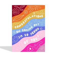 Pretty Coming Out Pride Card thumbnail 2