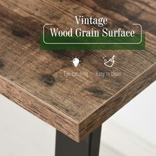 HOMCOM Industrial Writing Desk Laptop Table Home Office Study Workstation thumbnail 3