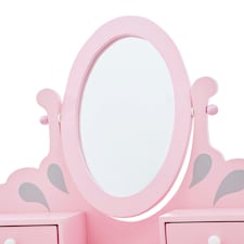 Teamson Kids Little Princess Rapunzel Vanity Playset, Pink/Grey thumbnail 5