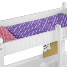 Teamson Kids Little Princess 18in Doll College Dorm Double Bunk Desk thumbnail 4