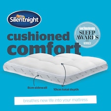 Silentnight Airmax Breathable Mattress Topper 1000, 10cm Thick, Anti Allergy, Easy Fit Straps, Easy Care, Single thumbnail 4