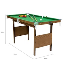 Charles Bentley Junior 4ft Snooker/Pool Table With Pool Balls And 2 Cues thumbnail 5