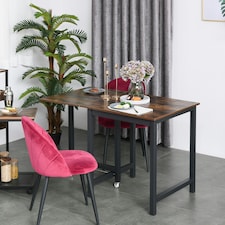 HOMCOM Drop Leaf Kitchen Foldable Table Folding Table Foldable for Dining Room thumbnail 2