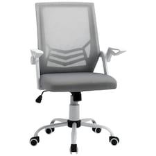 Vinsetto Mesh Swivel Office Chair Task Computer Chair w/ Lumbar Support, Grey