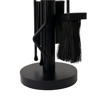 Olive Fireside Companion Set Tool Stand Circular Base Black Matte Finish thumbnail 3